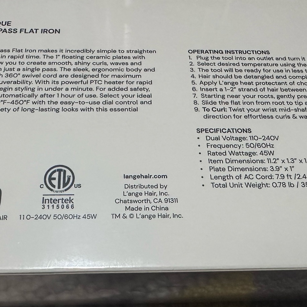 Lange Pink Hair Straightener - Picture 5 of 7